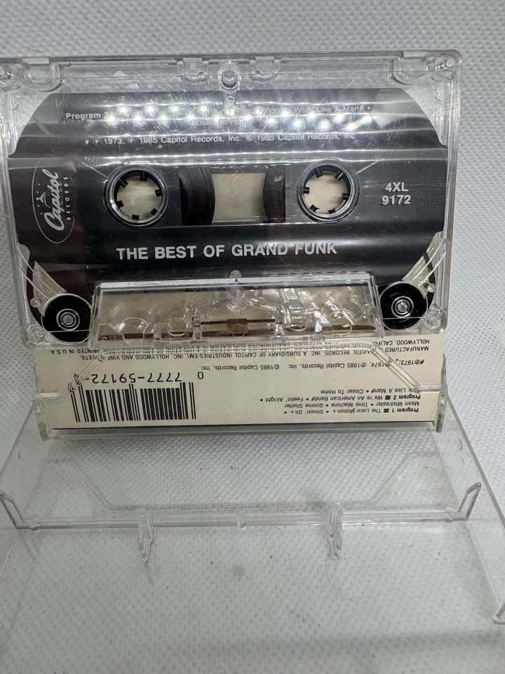 The Best Of Grand Funk 1985 Cassette Tape Capitol Records Foto 4 de 4