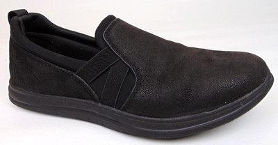 Clarks Cloudsteppers Breeze Bali Slip On Sneakers Women Size 8.0 WID Black Shoe