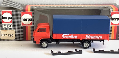  Herpa HO/1:87 MB Pritsche ''Franken Brunnen'' (GY325-4R8/0/9)