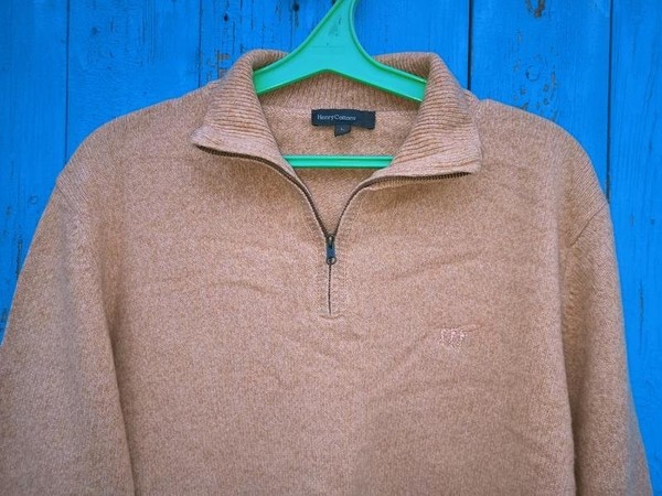 Men Henry Cotton'S Sweater Beige Wool L