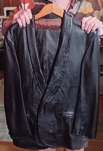 Fully Lined Vintage Custom-Made Leather Tuxedo Set