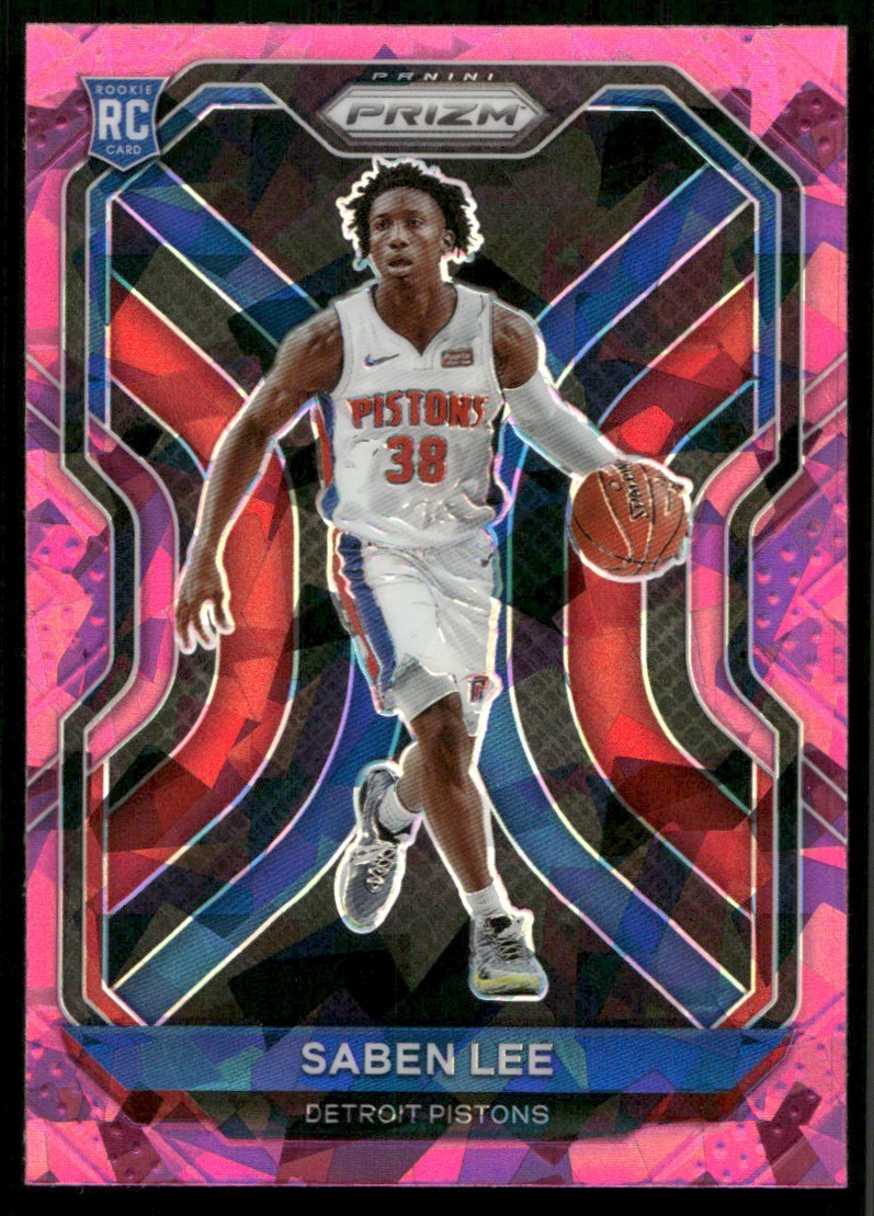 2020-21 Panini Prizm Pink Cracked Ice Saben Lee RC #261