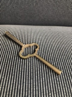 Vintage Brass Double Ended Carriage Clock Winding Key Time Peace Old Pocket Size
