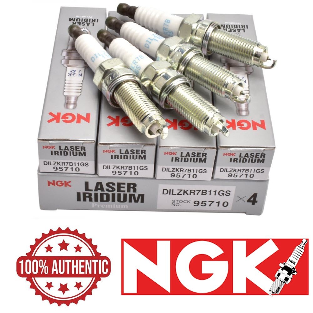 4 NEW OEM LASER IRIDIUM NGK SPARK PLUGS DILZKR7B11GS 95710