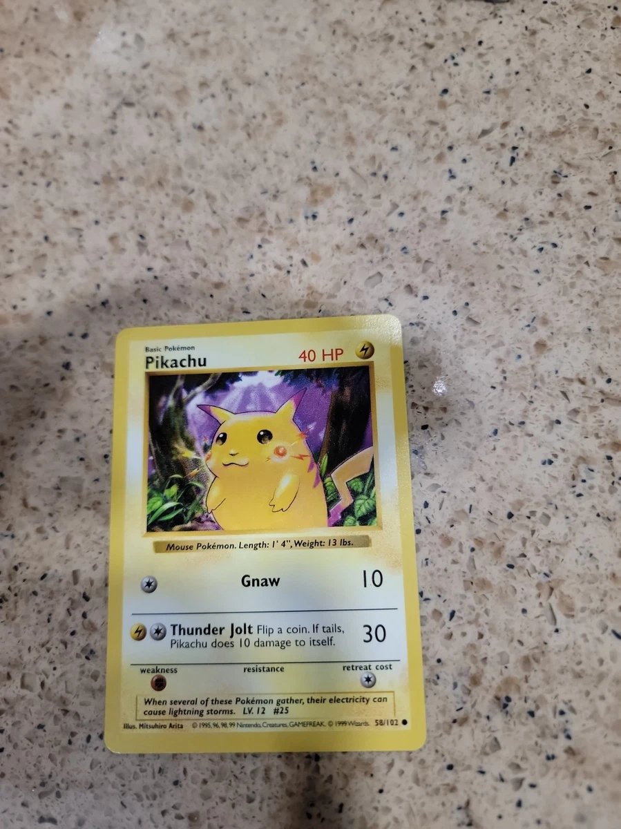 Pikachu Pokémon TCG Shadowless Individual Collectible Card Game