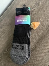 CROCS Crew Socks Men  s Size: L 9-13 Women  s /11-13,5 Black/Grey NEW 