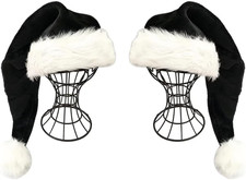 Santa Hat - Adults Deluxe Xmas Christmas Hat Pack 2 pcs