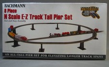 BACHMANN N SCALE E-Z TRACK TALL PIER SET trai...