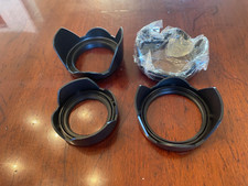 Set of 4 Tulip Camera Threaded Lens Hoods -72mm, 72mm,67mm and 58mm - Unbranded