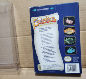 Nintendo NES Game Solstice The Quest For The Staff Of Demnos in the box