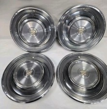 1968-69 Cadillac Deville Fleetwood 15inch Stainless Steel Hub Caps Oem Gm 1968-69 Cadillac Deville Fleetwood 15inch Stainless Steel Hub Caps Oem Gm