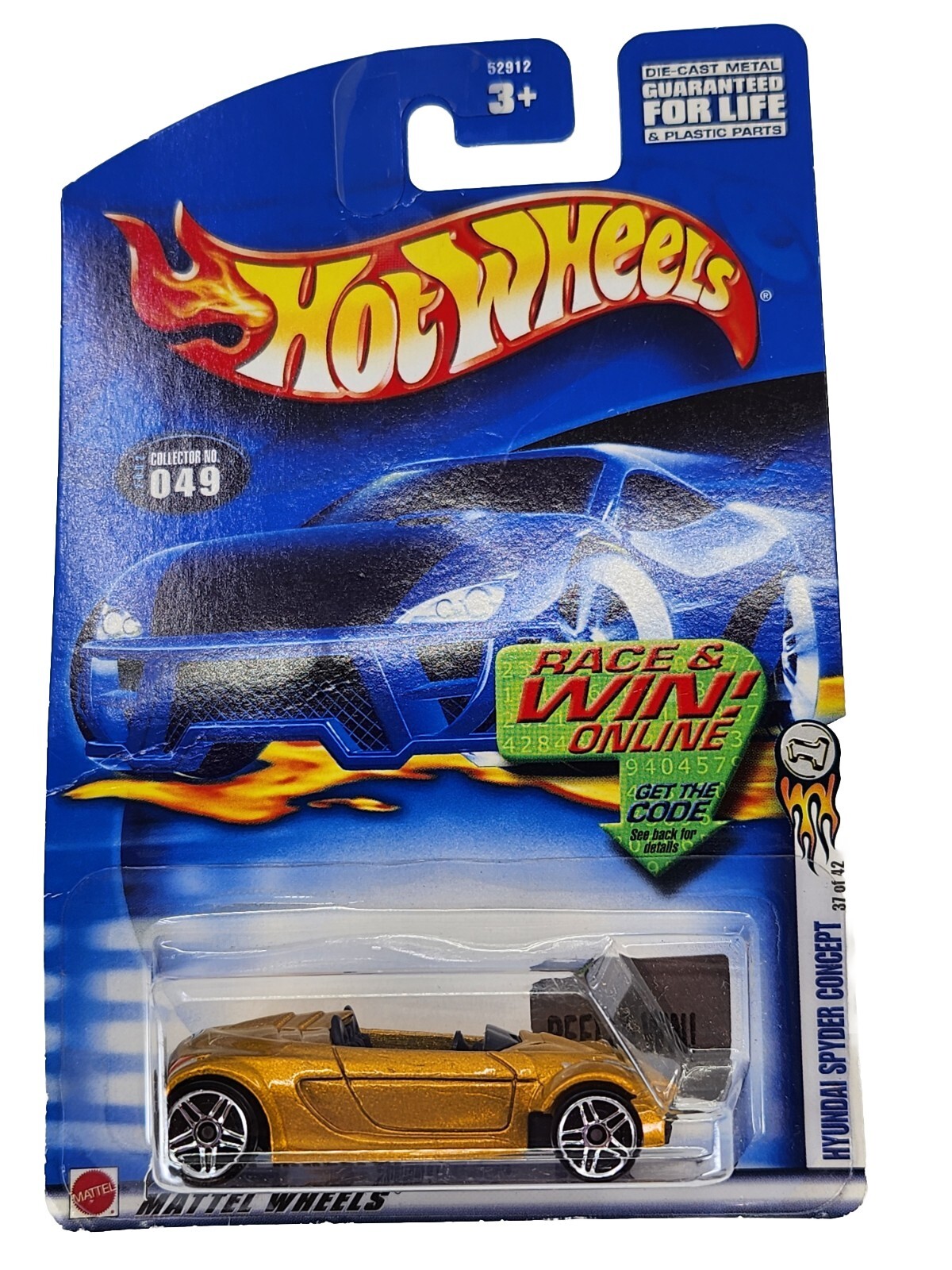 Hyundai Spyder Concept 🔥 Hot Wheels 2002 Collector 049  37/42