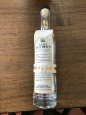 EMPTY Basil Hayden's Kentucky Straight Bourbon Whiskey small bottle 375 ml clear