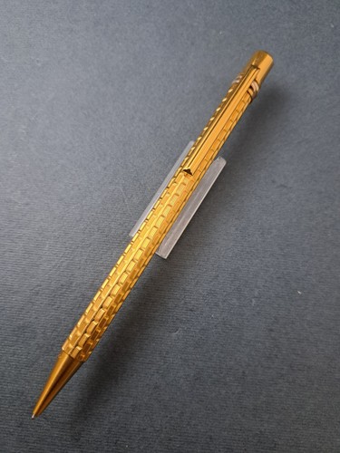 Cartier Trinity Ballpoint Pen Gold Wavy Stripe Office Desk Collectible Vtg `90s - Picture 4 of 15
