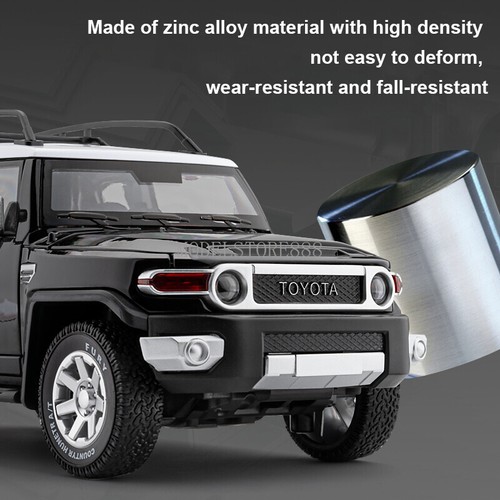 1/24 Toyota FJ Cruiser Metal Diecast Vehicle Model Car Toy Sound Light Kids Toys - Picture 15 of 23