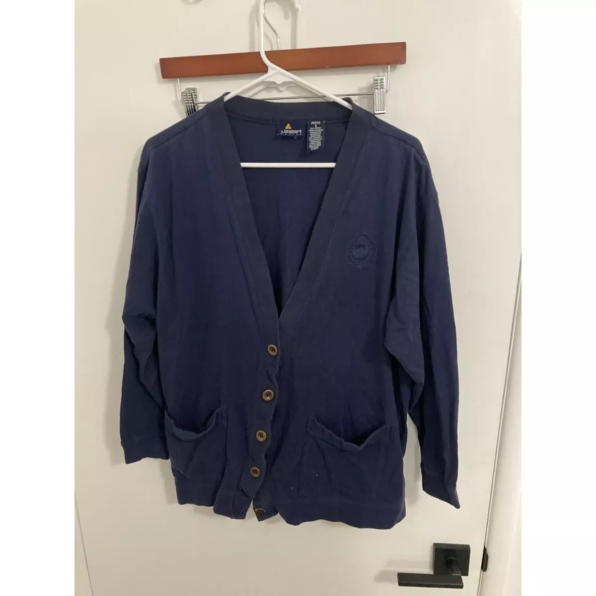 Petite navy cheap cardigan