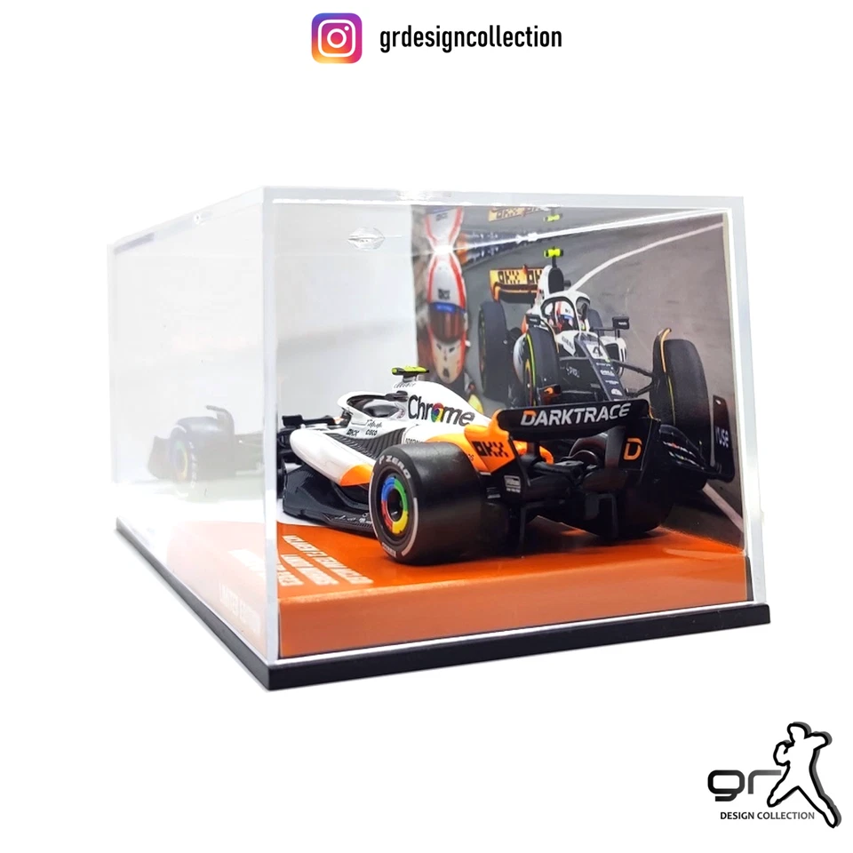 Lando Norris - McLaren MCL60 F1 Monaco GP 2023 TripleCrown Livery /Burago/ 1:43 - Immagine 4 di 4