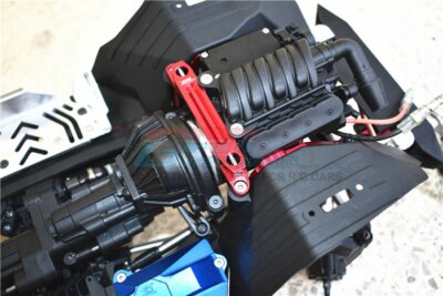 GPM Aluminum Front Chassis Brace - Blue : Axial SCX10 III Jeep JL