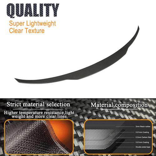 Dry Carbon Heckspoiler Lippe Middle Spoiler Passt für BMW F95 X5M LCI 2023-2024 - Picture 7 of 11