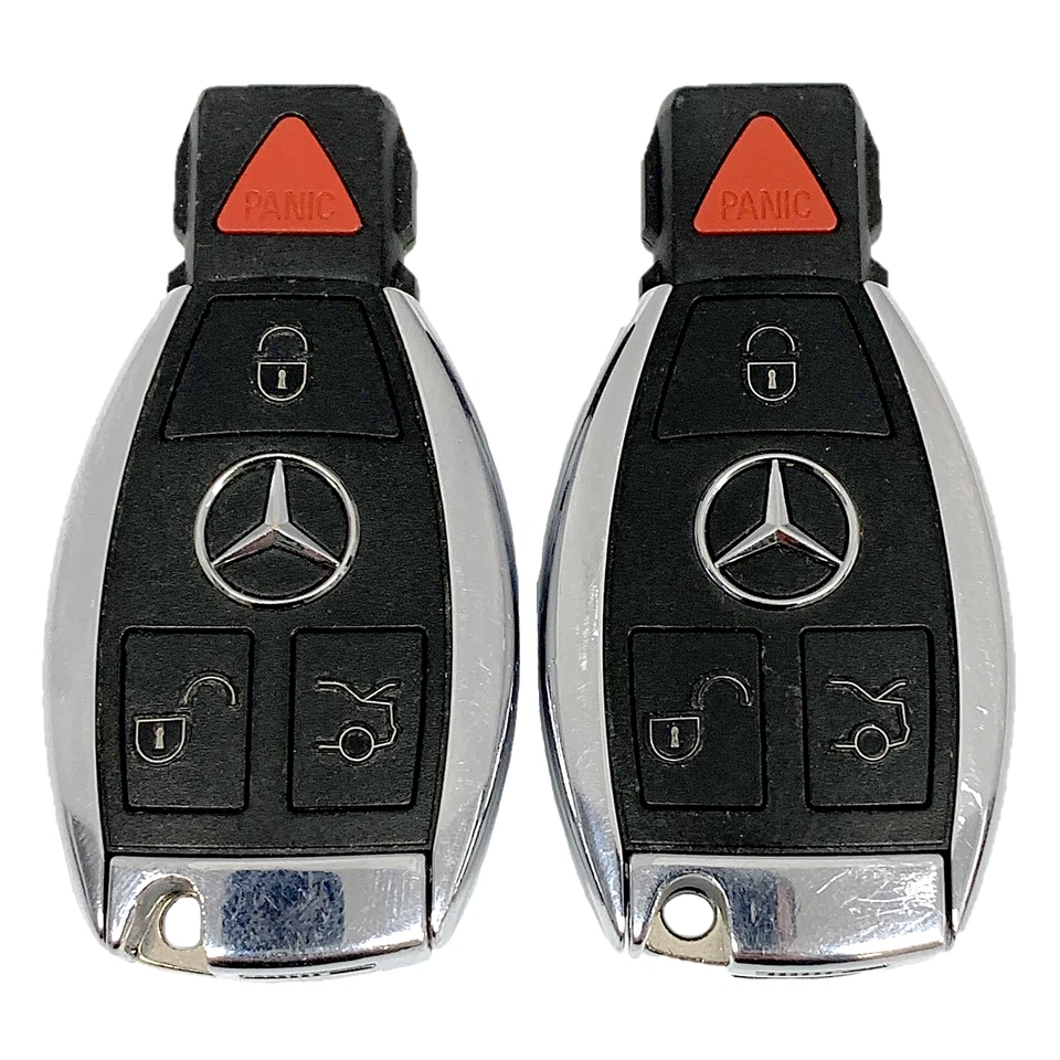 OEM Mercedes Benz Remote Fobs + Uncut Key Inserts IYZDC07 DC10 DC11 DC12 (SHP) - Image 2 of 4