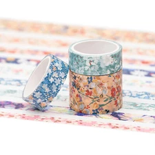 Mystic Gold Washi Tape Set Wide Silver Foil Masking Tape Decorative Craft Tape