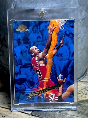 その他 Michael Jordan SP AUTHENTIC Michael Jordan Card AUTHENTIC GOLD BLUE HOLO FOIL SP