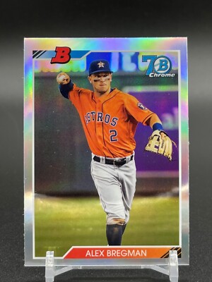 Alex Bregman 2017 Bowman Chrome #92B-AB Refractor Rookie Card Houston Astros