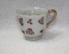 Japanese Porcelain Miniature Gold Trim Floral Design Teacup and Saucer — photo 2