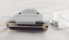 DB62 Female Jack 62 Pin 3 Rows D-SUB Connector Grey Plastic Hood Cover Backshell