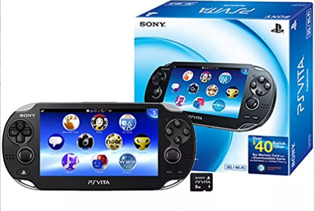 Sony PlayStation Vita Psv 3G Launch Bundle Portable System Very Good