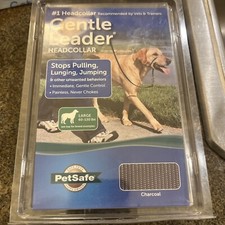 PetSafe Gentle Leader Headcollar Large 60-130lbs Charcoal Gray NEW
