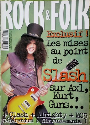 Magazin ROCK N FOLK Nr. 330 02/95 SLASH, CLASH, MC5