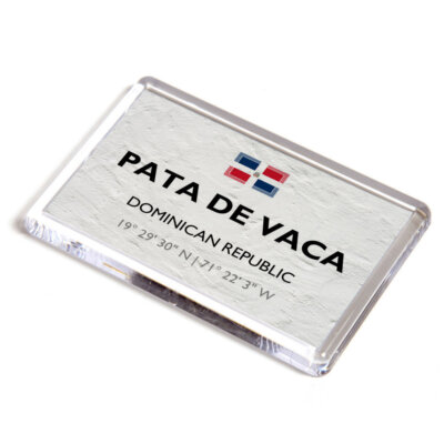 KÜHLSCHRANKMAGNET - Pata de Vaca - Dominikanische Republik - Lat/Long