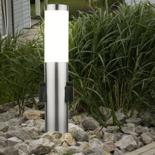 Außen Steh Wandlampe LED Garten Sockel Wegleuchte Steckdose Sensor Erdspieß IP44 - Bild 9 von 93