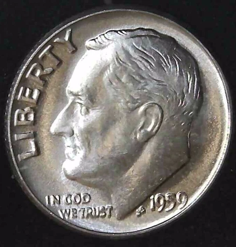 1959-P 10C Roosevelt Dime BU 90% Silver (I choose) 24las0226