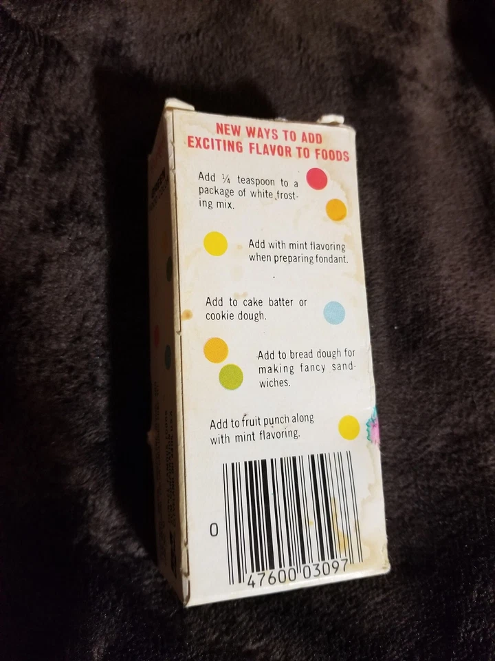 Vtg Durkee Green Food Color In Box NOS 1 Oz - Image 3 of 4