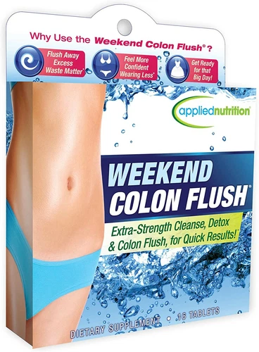 Weekend Colon Flush, Cleanse, Detox - 16 Tablets - by Applied Nutrition