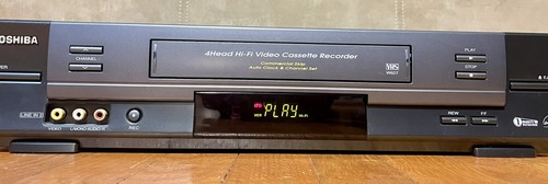 Toshiba 4 Head Hi-Fi Video Cassette Recorder VCR W-627 Tested - No Remote