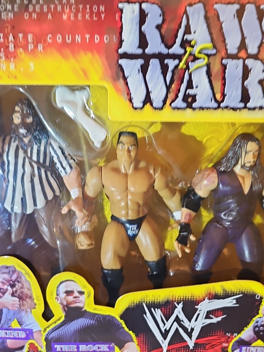 WWF WWE Raw Is War 4-pack Jakks BCA figures box set Austin Rock