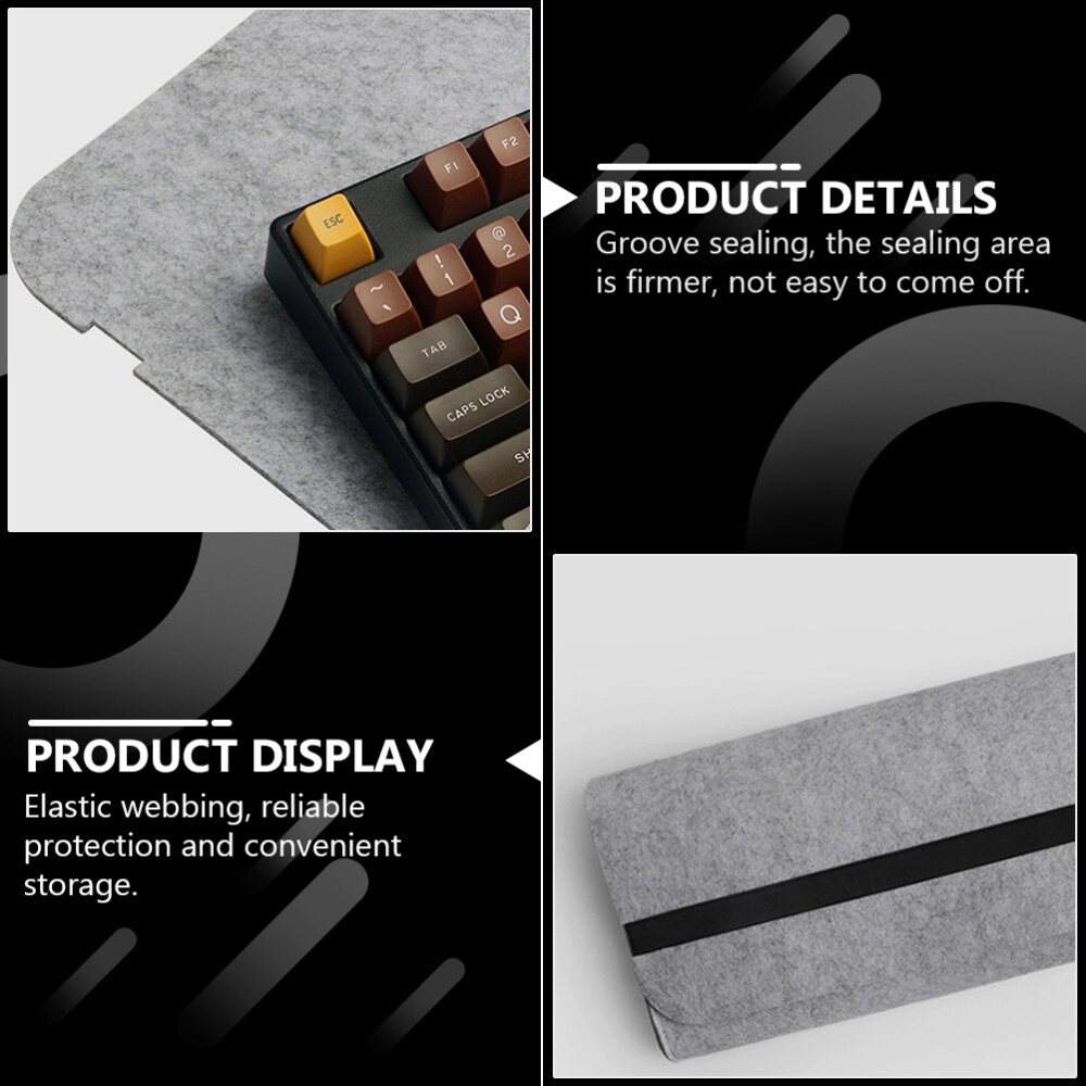 Durable PU Mechanical Keyboard Storage Bag with Precise Design