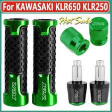 KLR CNC Handle Grips Handle Bar End Cap Tire Valve For KAWASAKI KLR650 KLR250
