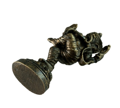 Figurine Ganesha Dansant Statuette Ganesh Dieu Elephant Amulette Thailande 2869 - Picture 6 of 6