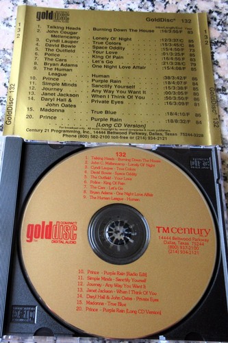 GOLDDISC Promo 132 CD 80s Purple Rain Prince Cars Police Madonna Journey Bowie $ - Picture 2 of 2