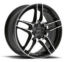 19 Inch 19x8.5 Motiv 434mb Matic Black Machined Wheels Rims 5x4.5 5x114.3 40
