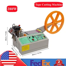 Hot and Cold Strip Cutter Automatic Webbing Tape Textile Ribbon Cutting Machine