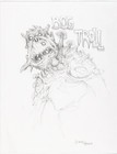 Daniel Horne 1980s D&D original art pencils BOG TROLL dungeons dragons lotr TSR