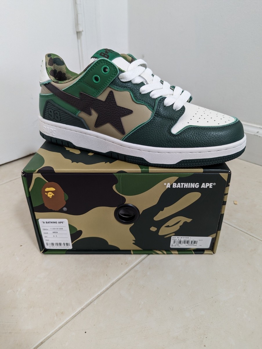 Size 8.5 - BAPE Sk8 Sta #2 ABC Camo - Green | eBay