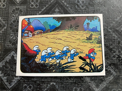 1982 Panini Die Schlümpfe    Sticker No. 12   The Smurfs