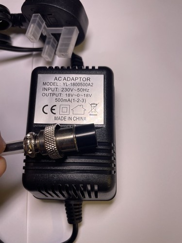 UK Replacement 18V AC-AC Adaptor Power Supply for Behringer DX 500 Pro DJ Mixer - Picture 4 of 7