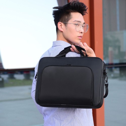 Simple Crossbody Briefcases Multi-layer Computer Laptop Bag Shoulder Bag - Afbeelding 5 van 7